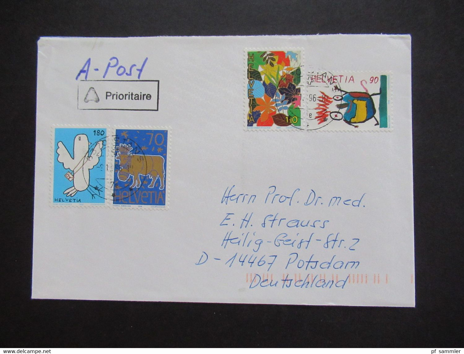 Schweiz 1990er Jahre Auslandsbriefe / A-Post Auch Pro Juventute Insgesamt 35 Belege / Stöberposten - Storia Postale