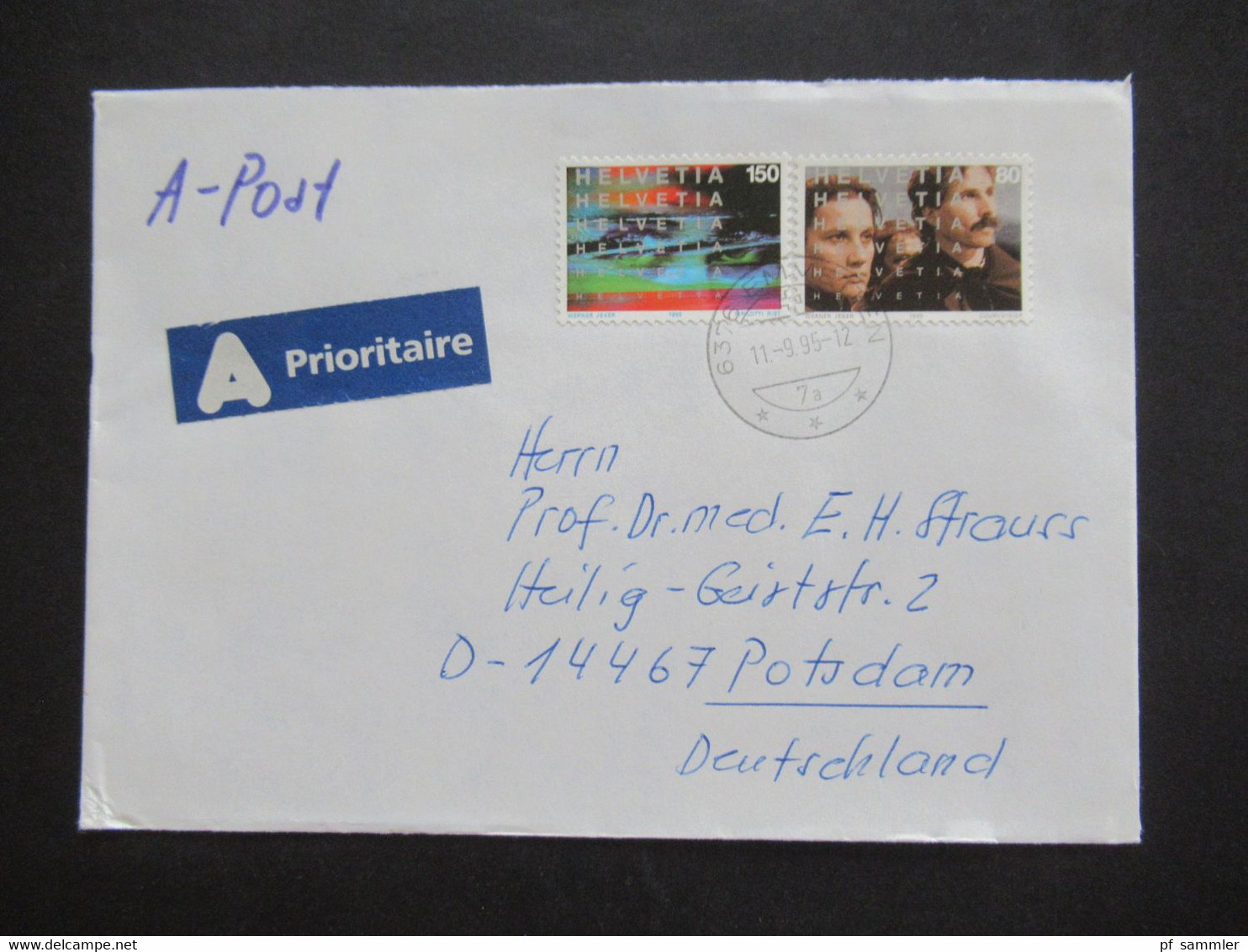 Schweiz 1990er Jahre Auslandsbriefe / A-Post auch Pro Juventute insgesamt 35 Belege / Stöberposten