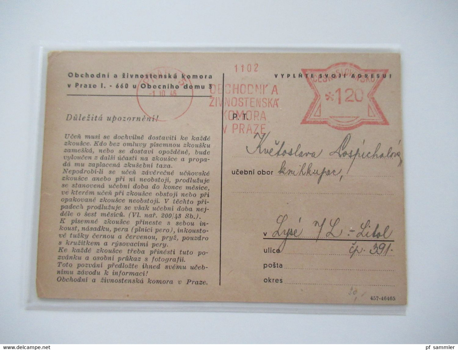 CSSR / Tschechoslowakei Belegeposten 97 Belege Aus Dem Bedarf!! 1930er - 40er AFS / Absenderfreistempel - Colecciones (sin álbumes)