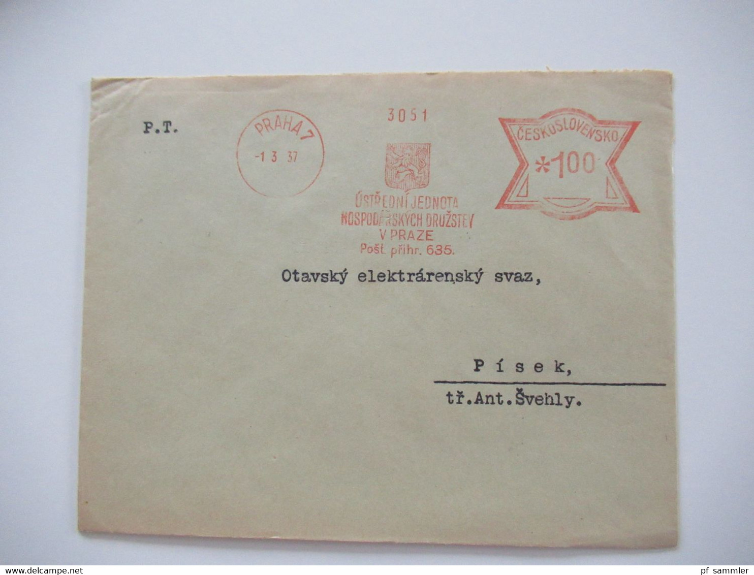 CSSR / Tschechoslowakei Belegeposten 97 Belege aus dem Bedarf!! 1930er - 40er AFS / Absenderfreistempel