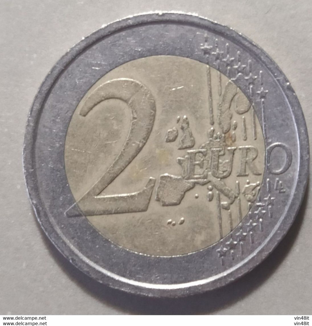 2002 - ITALIA REPUBBLICA - MONETA IN EURO -  DEL  VALORE DI 2,00  EURO - USATA - Italia