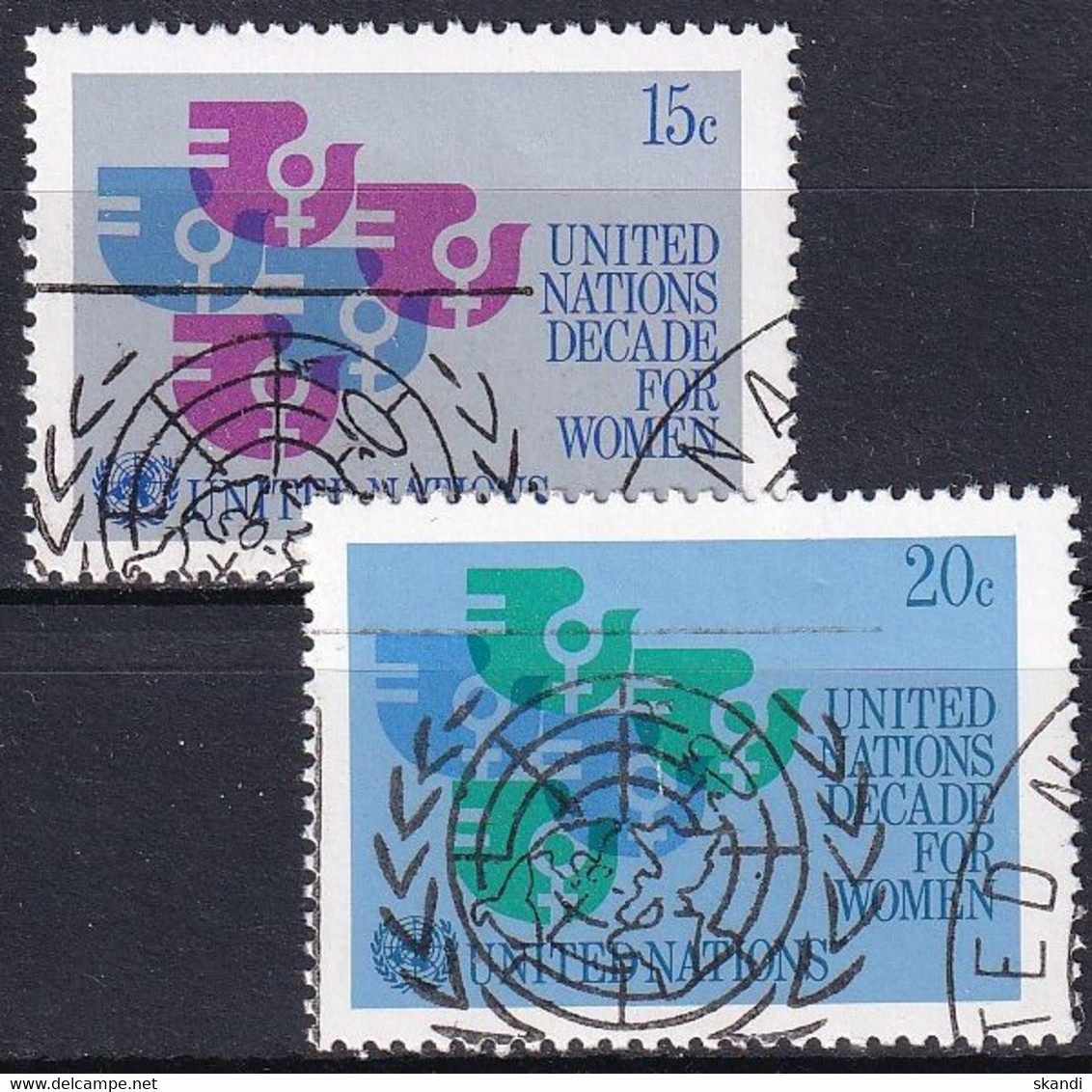 UNO NEW YORK 1980 Mi-Nr. 342/43 O Used - Aus Abo - Gebraucht