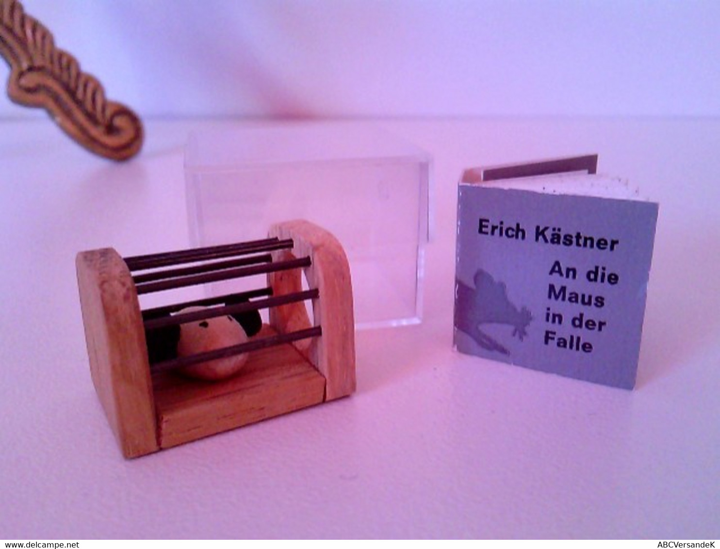 An Die Maus In Der Falle. Mini Leporello Mit Mausefalle Und Maus In Plexiglas - Schatulle - Raritäten