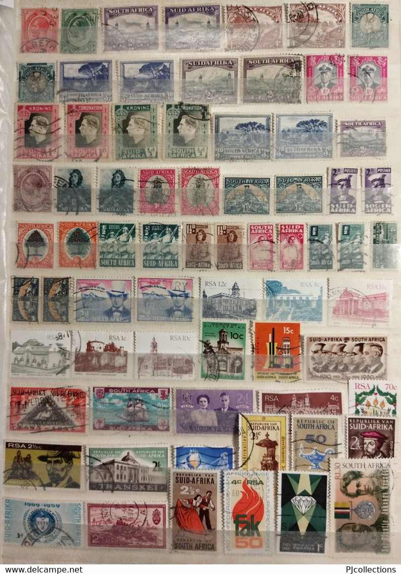 1- SOUTH AFRICA NICE LOT OF OVER 160 USED STAMPS - Lots & Serien