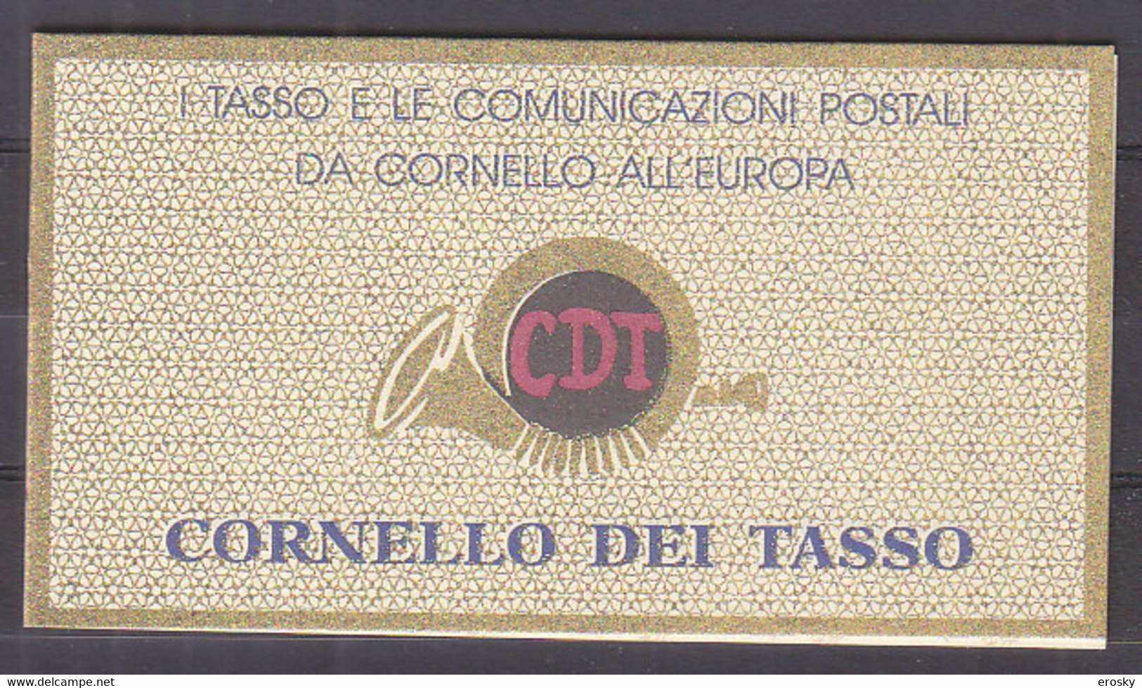 X0133 - ITALIA ITALIE CARNET Ss N°16 ** TASSO 1993 - Libretti