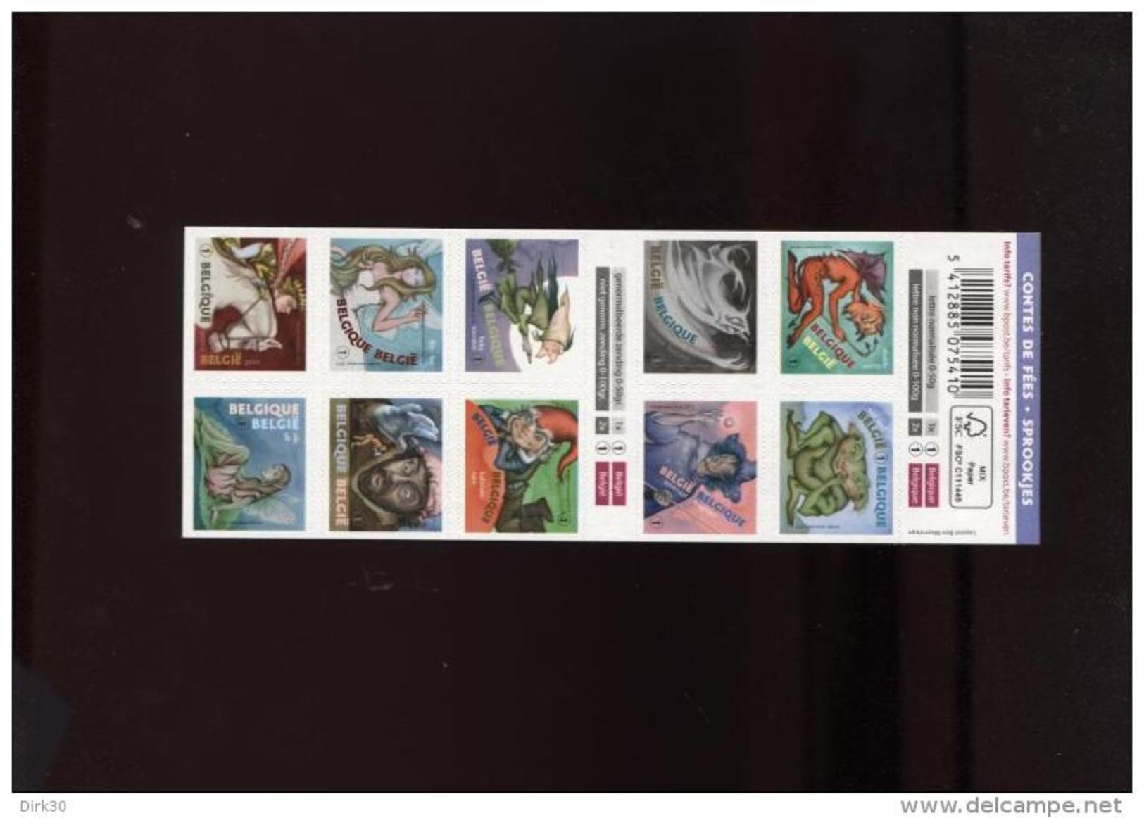 Belgie Boekje Carnet B135 Fairytales Devil Troll Witch Giant Prince Elf 4295/4304 MNH 2013 - Unclassified