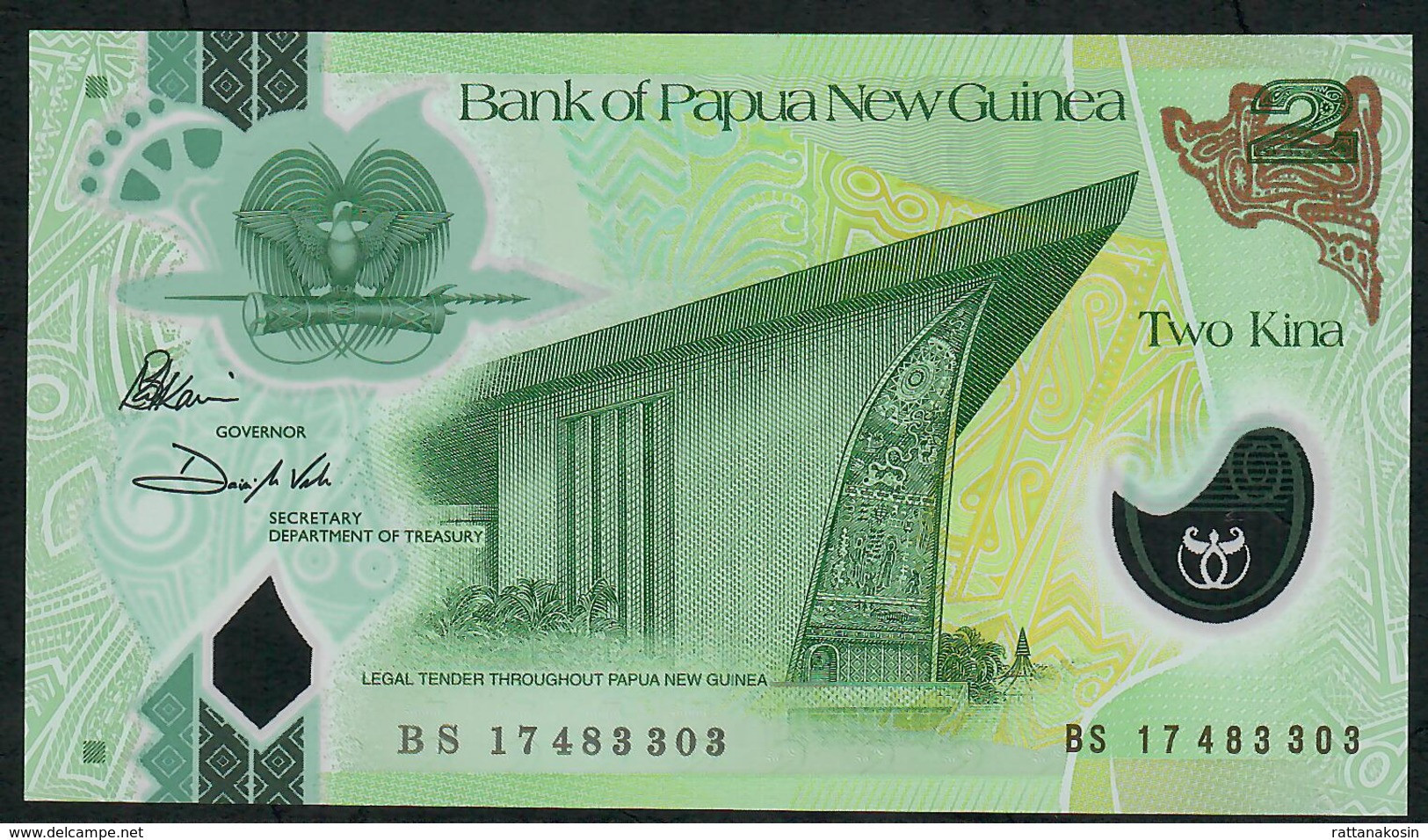 PAPUA NEW GUINEA NLP 2 KINA (20)17 Dated 2017 But  Issued October 2018 UNC. - Papouasie-Nouvelle-Guinée