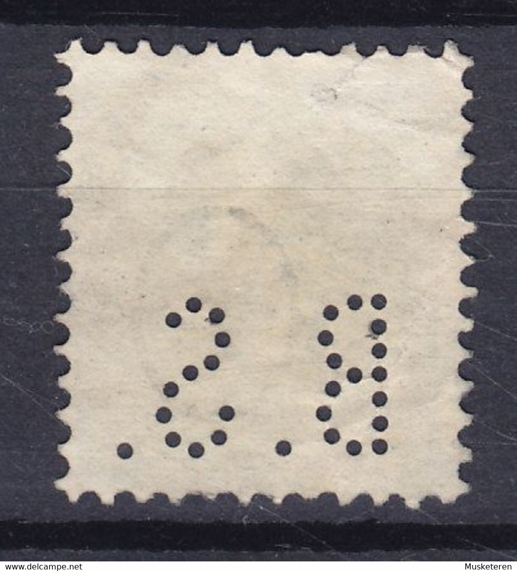 Switzerland Perfin Perforé Lochung 'B.S.' Schweizerischer Bankverein Basel, Luzern 1899 Mi. 67D Helvetia Perf. 11½x12 - Perforés