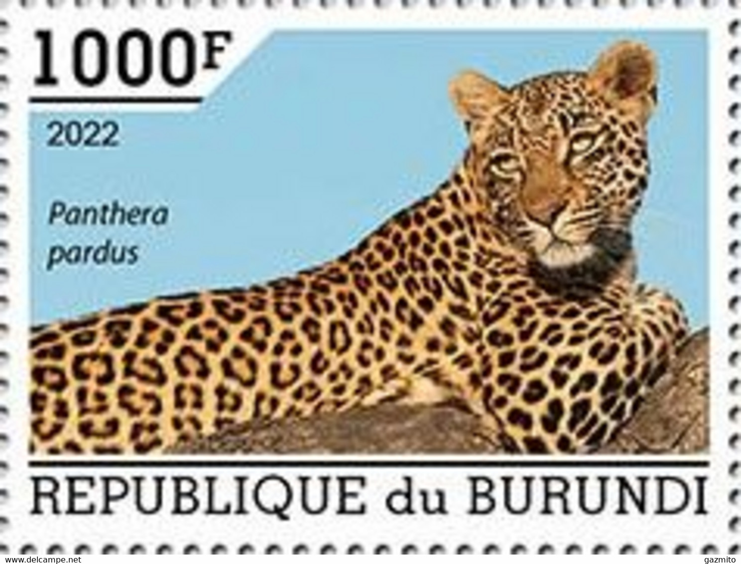 Burundi 2022, Animals, Leopard, 1val - Neufs