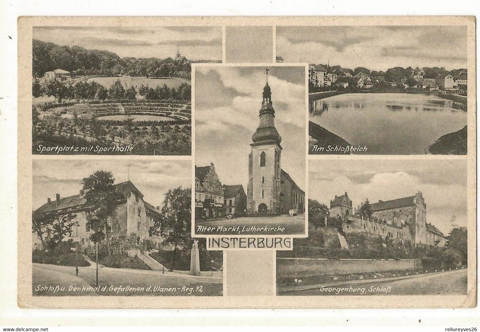 CPA ,Allemagne , N°1360/144 , Insterburg , Multi-Vues  , Ed. B. Sch. - Non Classificati