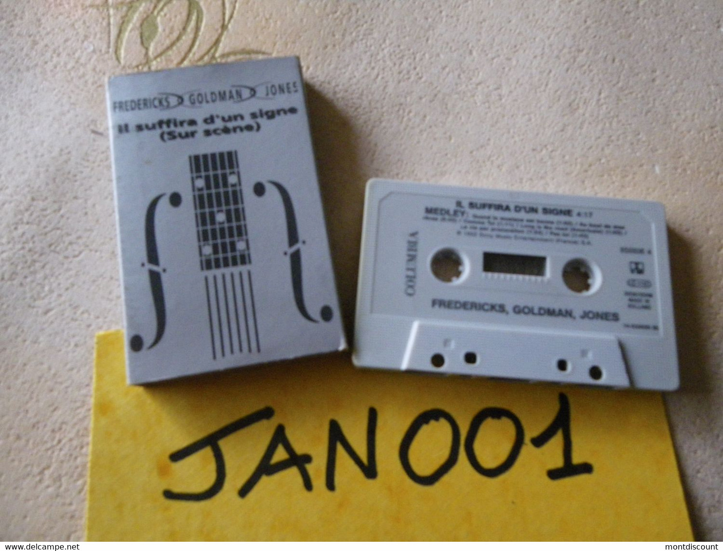 JEAN-JACQUES GOLDMAN K7 AUDIO FOURREAU CARTON RARE... VOIR PHOTO...ET REGARDEZ LES AUTRES (PLUSIEURS) (JAN 001) - Cassettes Audio