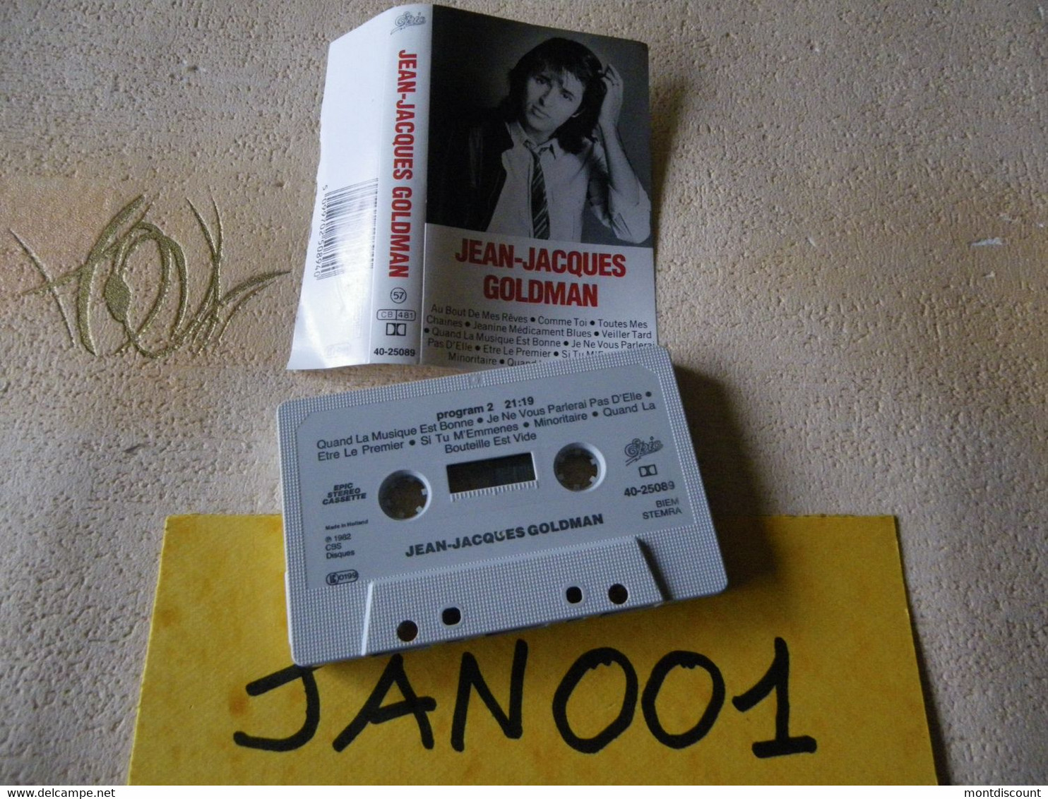 JEAN-JACQUES GOLDMAN K7 AUDIO... VOIR PHOTO...ET REGARDEZ LES AUTRES (PLUSIEURS) (JAN 001) - Cassettes Audio