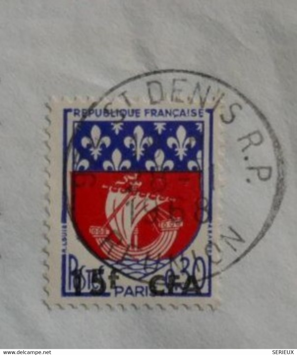 W6 LA REUNION BELLE LETTRE 1965 SAINT DENIS POUR TROYES FRANCE+ AFFRANCHI.INTERESSANT - Storia Postale