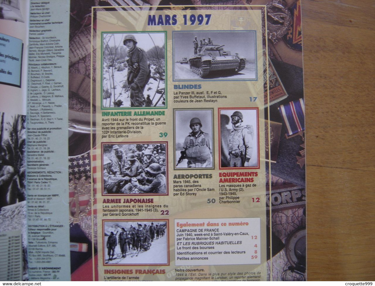 MILITARIA MAGAZINE 140 GUERRE MILITAIRES Sommaire En Photo - Wapens