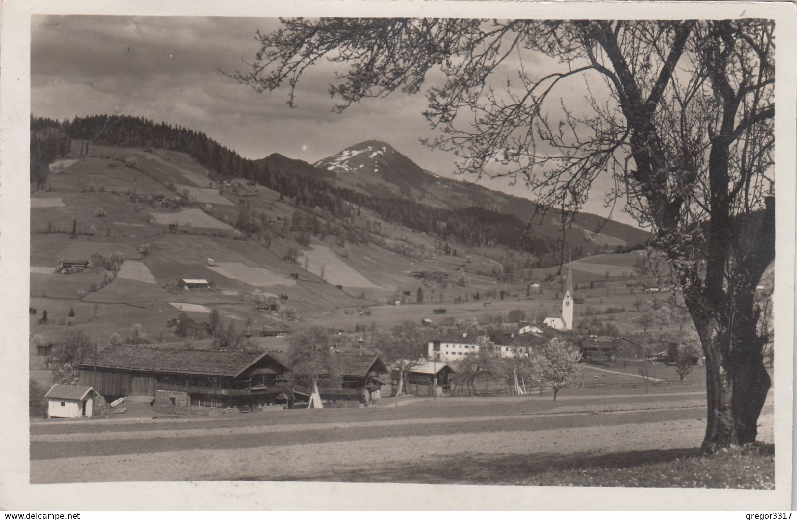 A7022) NIEDERAU - Wildschönau - Bauernhof Im Vordergrund - Kirche Im Hintergrund ALT ! 1930 - Wildschönau