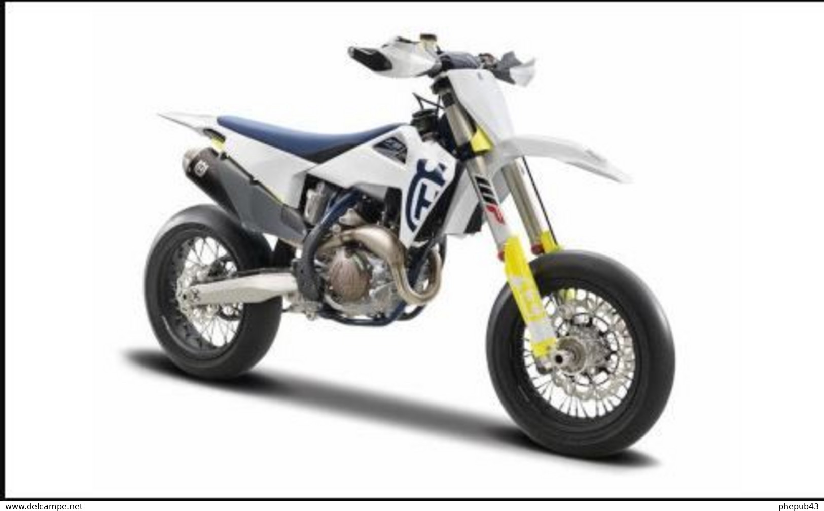 Husqvarna FS 450 Supermoto - White + Décor - Bburago (1:18) - Burago