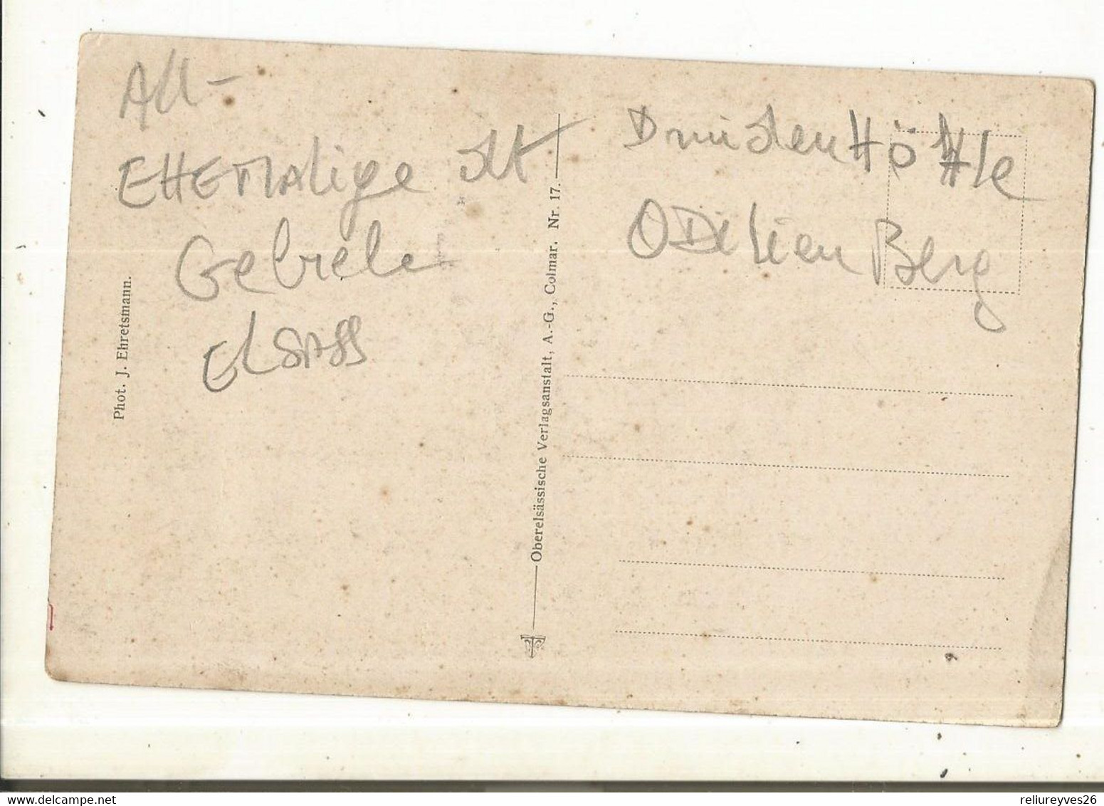 CPA ,Allemagne , N°17, Druidenhôhle  ( Odilienberg ) , Ed. A.G. - Non Classés