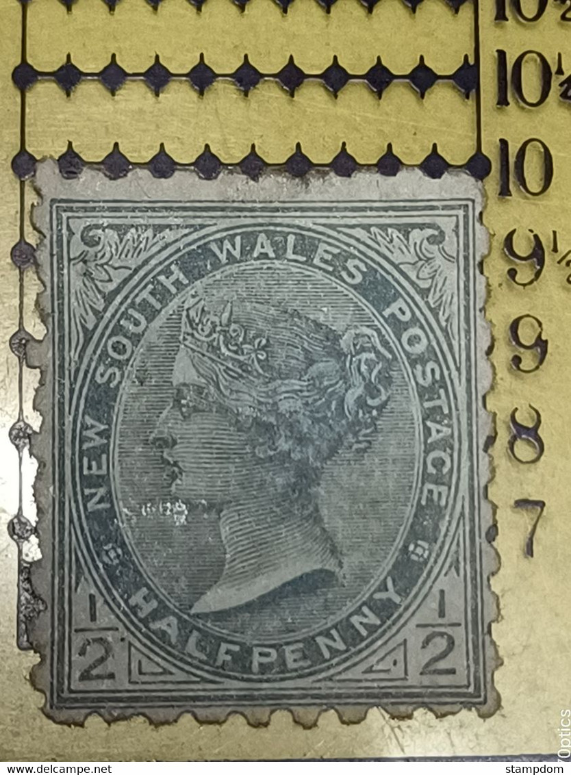 NEW SOUTH WALES 1892 1/2d P10 Sc#95d - MH Disturbed-toned Gum @P344 - Mint Stamps