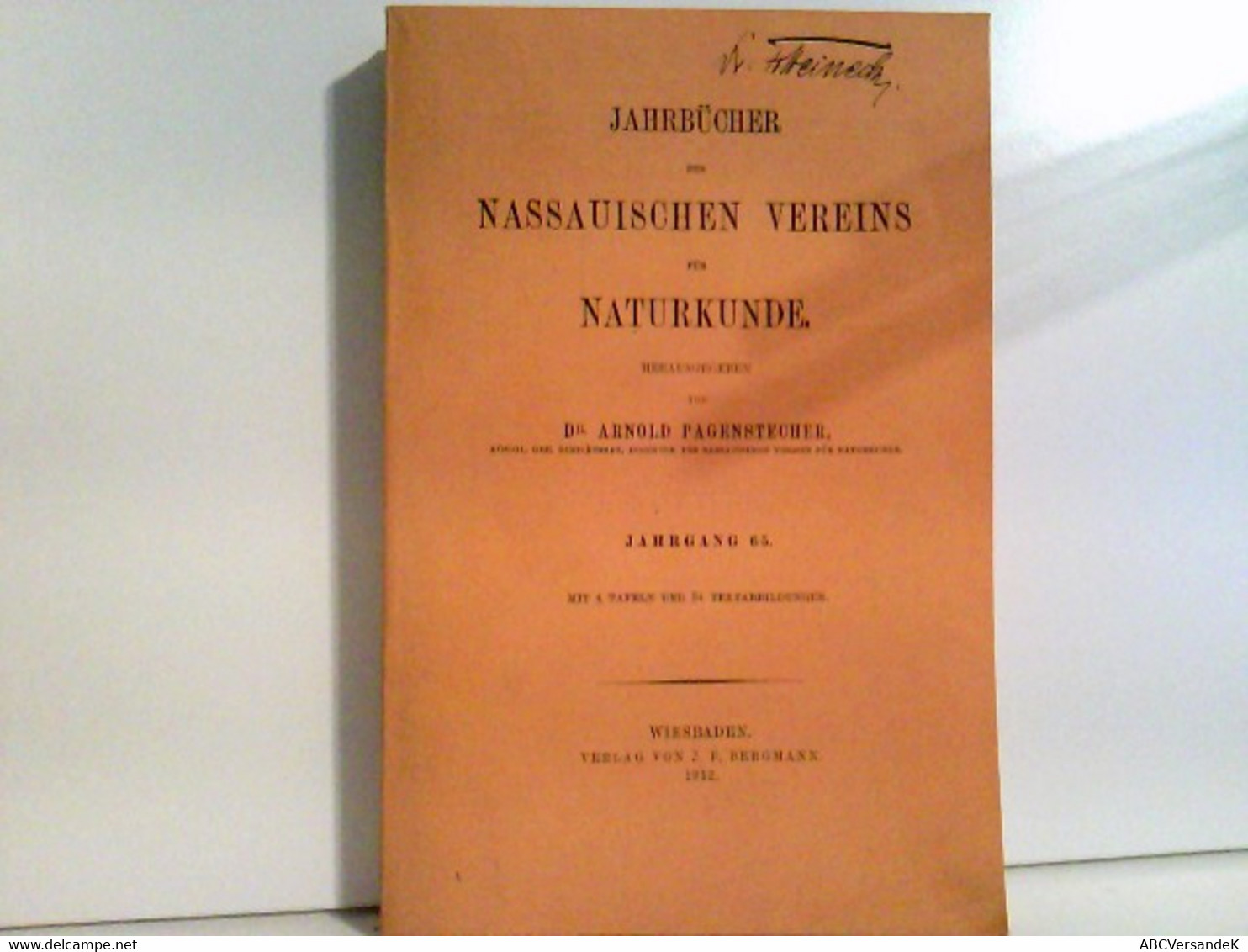 Jahrbücher Des Nassauischen Vereins Für Naturkunde. Jahrgang 65 - Hesse