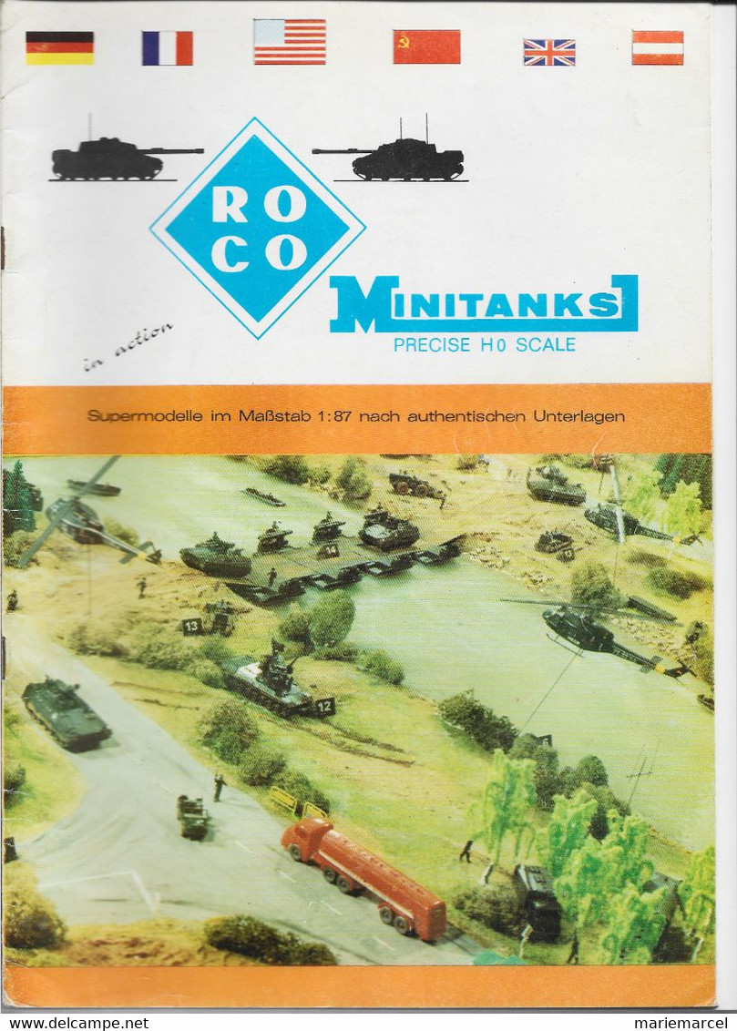 MINITANKS PRECISE HO SCALE. ROCO. CATALOGUE.MAQUETTE-MODELISME. - Literatura & DVD