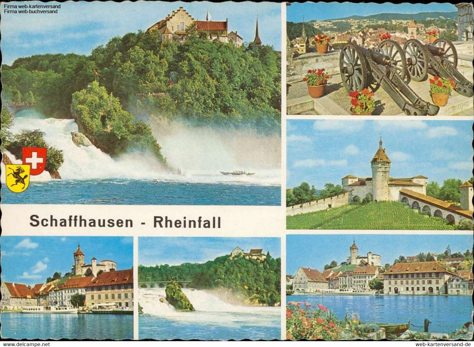 1101387 Schaffhausen  Rheinfallverschiedene Ansichten Mehrbildkarte - Hausen Am Albis 