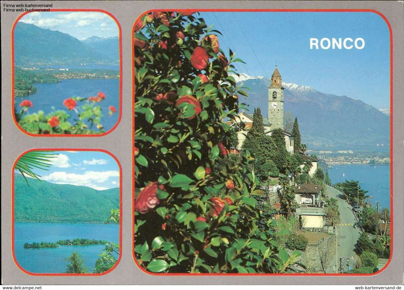 1101483 Roncoverschiedene Ansichten Mehrbildkarte - Ronco Sopra Ascona
