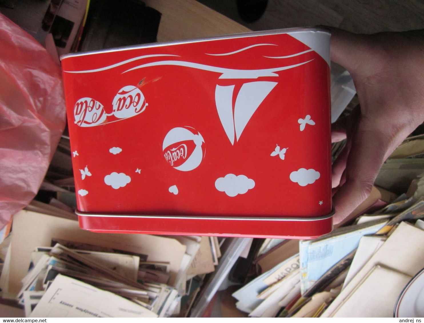 Old Tin Box Coca Cola Prasentiert 365 Tage Freude Big Box - Andere & Zonder Classificatie