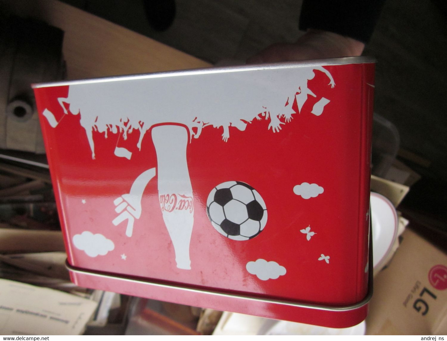 Old Tin Box Coca Cola Prasentiert 365 Tage Freude Big Box - Andere & Zonder Classificatie