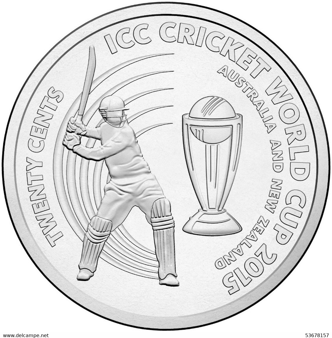 Australia - 20 Cents, 2015 Cricket World Cup 2015 - Verzamelingen