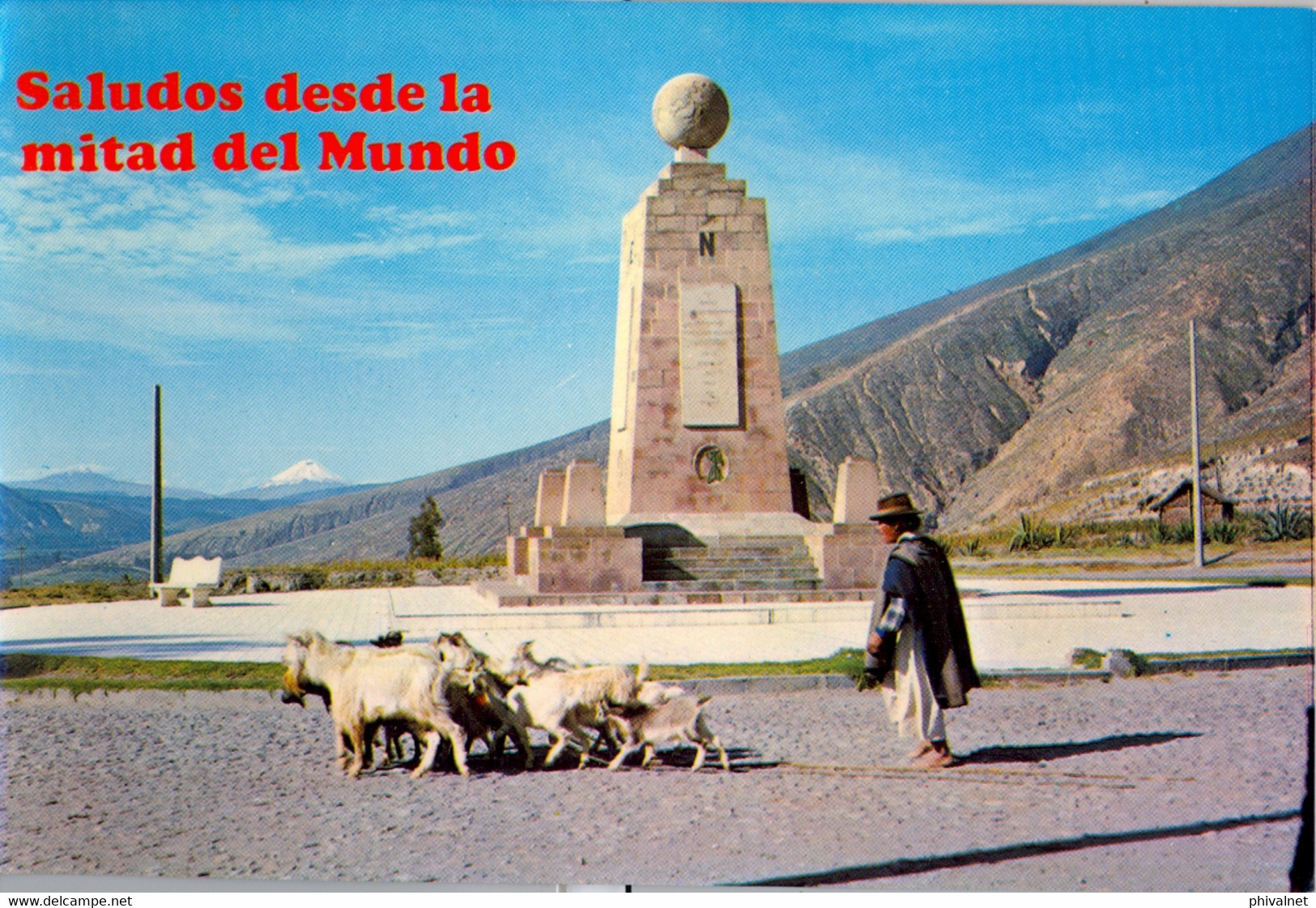 ECUADOR , T.P. CIRCULADA , MONUMENTO A LA LÍNEA EQUINOCCIAL - Ecuador
