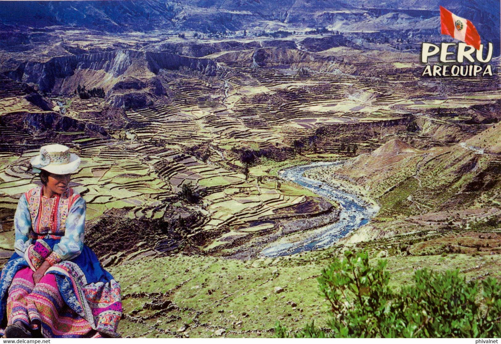 PERÚ , T.P. CIRCULADA , VALLE DEL COLCA , NATIVA DE CHIBAY , AREQUIPA - Perù