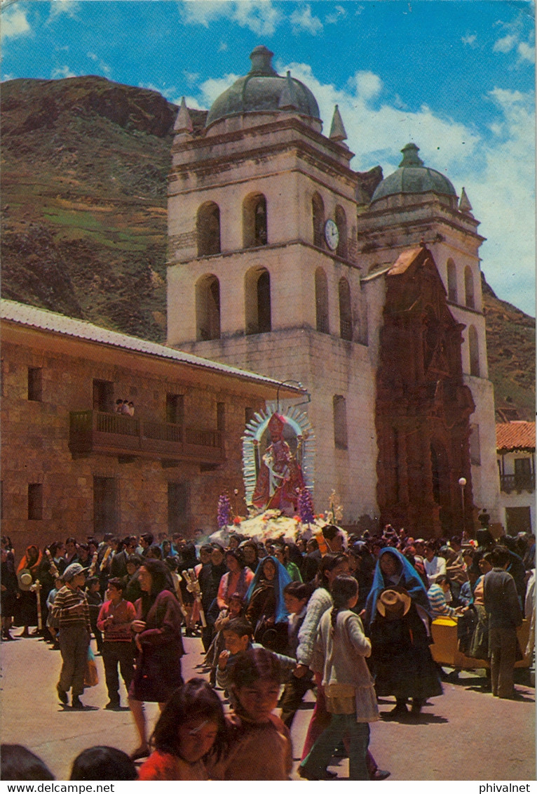 PERÚ , T.P. CIRCULADA , CATEDRAL DE HUANCAVELICA Y PROCESIÓN DE SAN JUAN - Peru