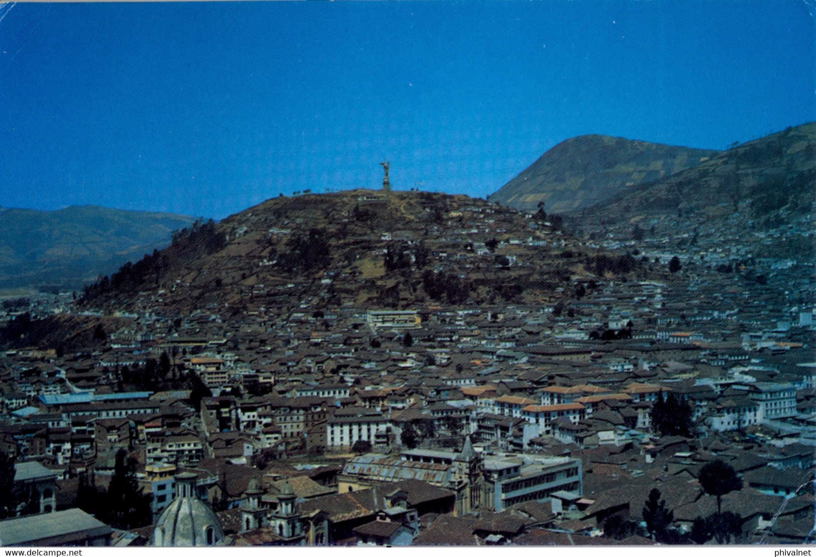 ECUADOR , T.P. CIRCULADA , QUITO - EL PANECILLO , TEMPLO DEL SOL EN EL REINADO DE LOS INCAS - Equateur