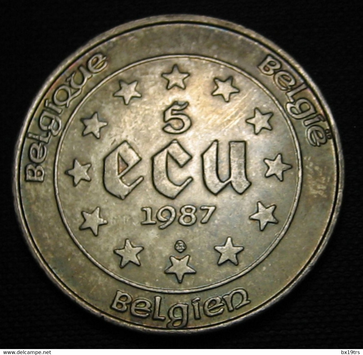 SUP 5 ECU 1987 - ARGENT - ZILVER - SILVER - BELGIQUE (#23) - Ecu (goud)