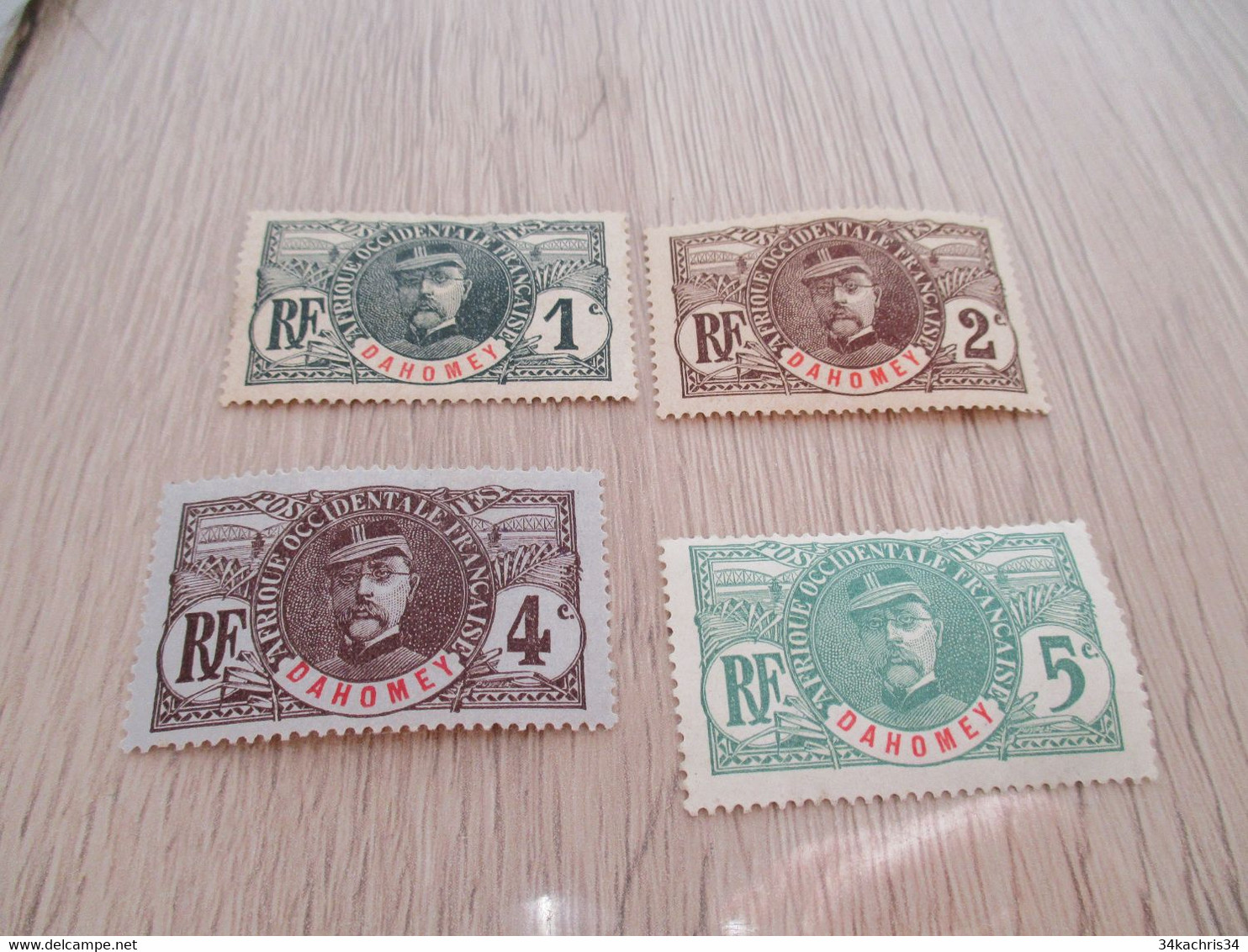 TP Colonies Françaises Dahomey Série Palmier Faidherbe Neuf N° 33 à 47 - Unused Stamps