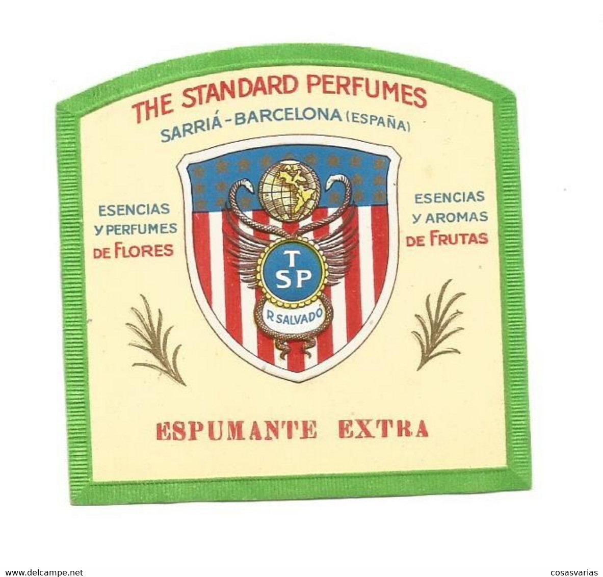 ESPUMANTE EXTRA THE STANDARD PERFUMES ÉTIQUETTE PARFUMERIE PARFUM LABEL ETIKETT PARFÜMERIE ETICHETTA PROFUMERIA - Etiquettes