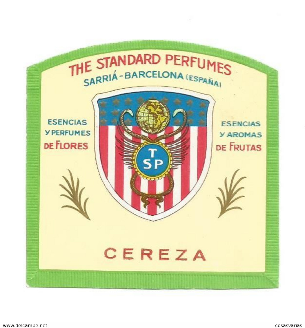 CEREZA THE STANDARD PERFUMES ÉTIQUETTE PARFUMERIE PARFUM LABEL ETIKETT PARFÜMERIE ETICHETTA PROFUMERIA - Etiquettes