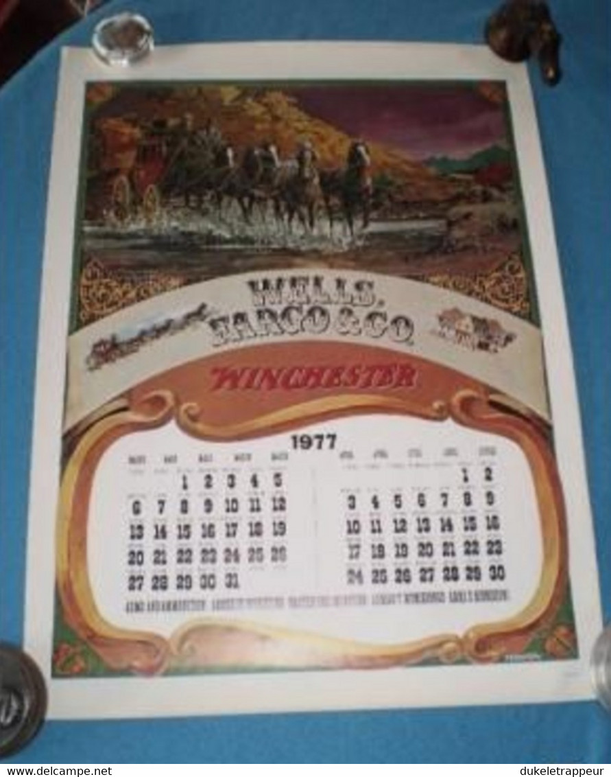 Calendrier 1977 Buffalo BILL ! Collection ! A Encadrer ! - Grand Format : 1971-80