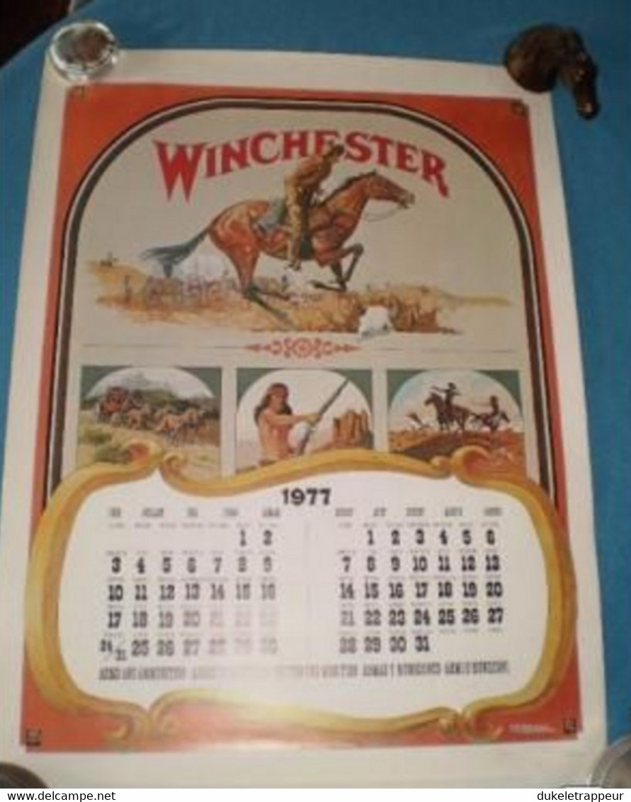 Calendrier 1977 Buffalo BILL ! Collection ! A Encadrer ! - Grand Format : 1971-80