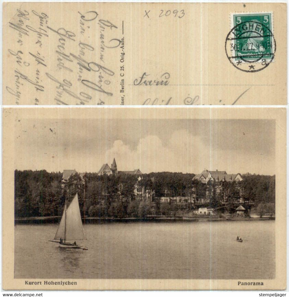 1927 Hohenlychen Kurort Stpl Lychen - Lychen