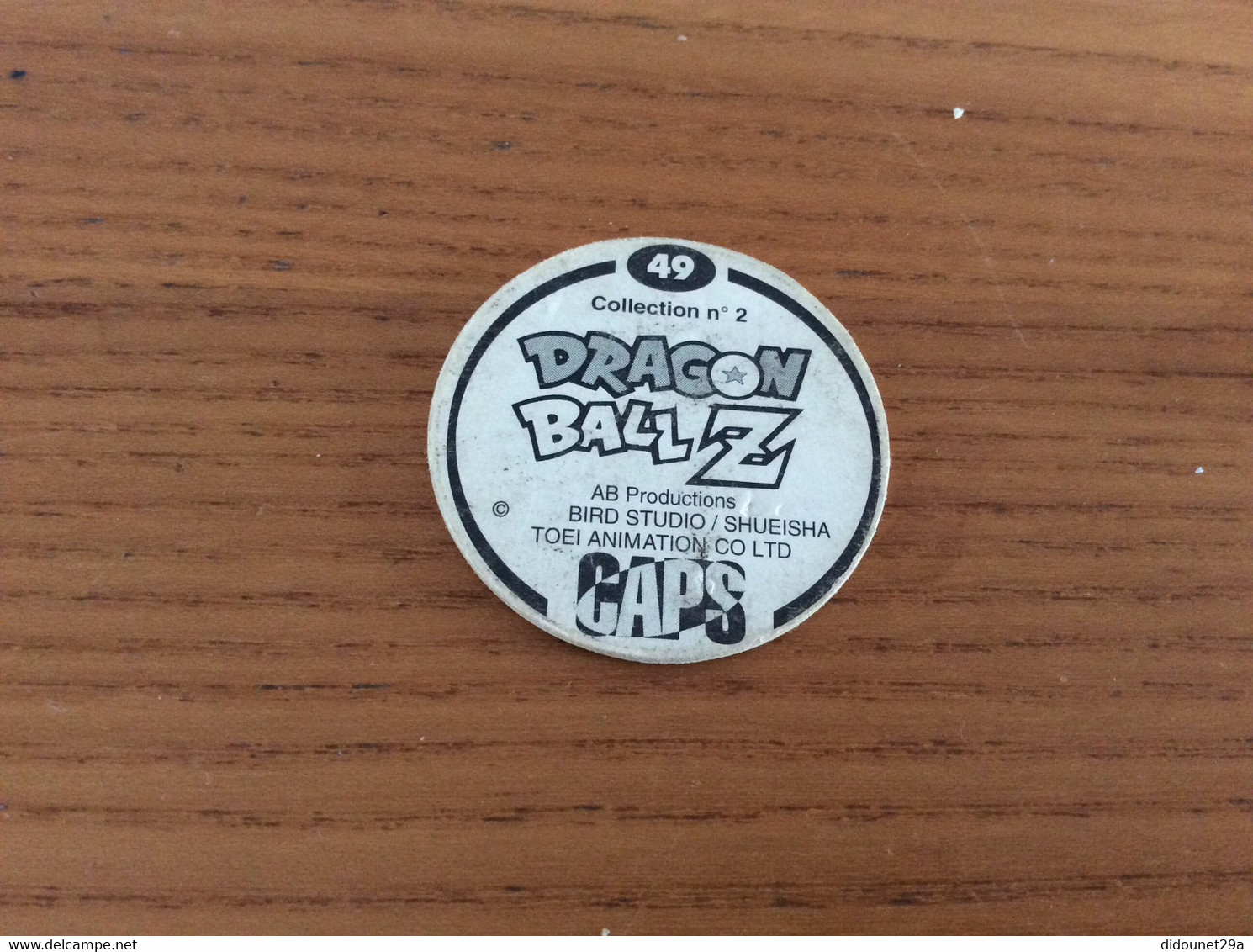 POG CAPS BIRD STUDIO/SHUEISHA Collection 2 "DRAGONBALL Z N°49" - Drang Ball