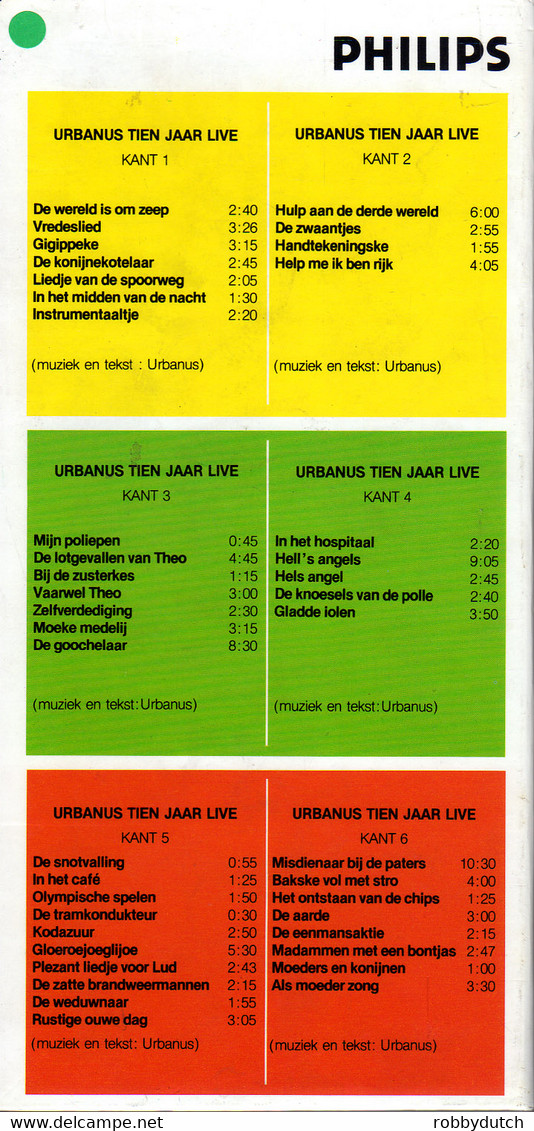 * 3 Cassette Box *  URBANUS TIEN JAAR LIVE (Holland 1983) - Cassettes Audio