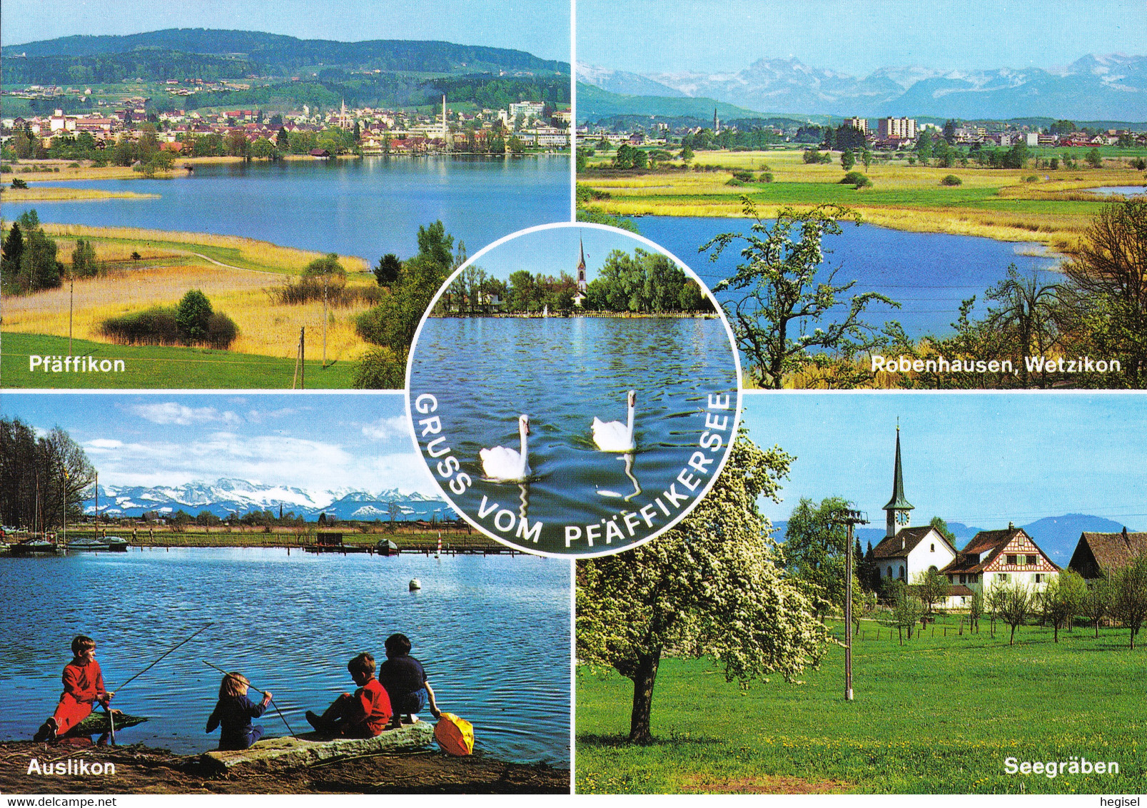 1983, Schweiz, Pfäffikersee, Auslikon, Pfäffikon, Robenhausen, Wetzikon, Seegräben - Pfäffikon