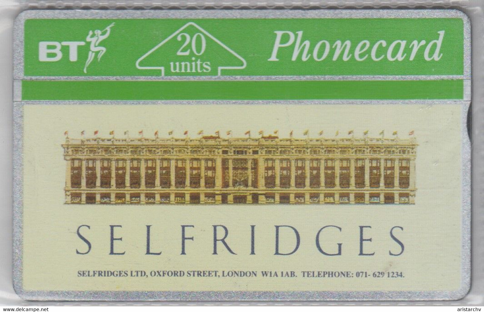 UNITED KINGDOM BT 1991 SELFRIDGES OXFORD STREET LONDON - BT Advertising Issues