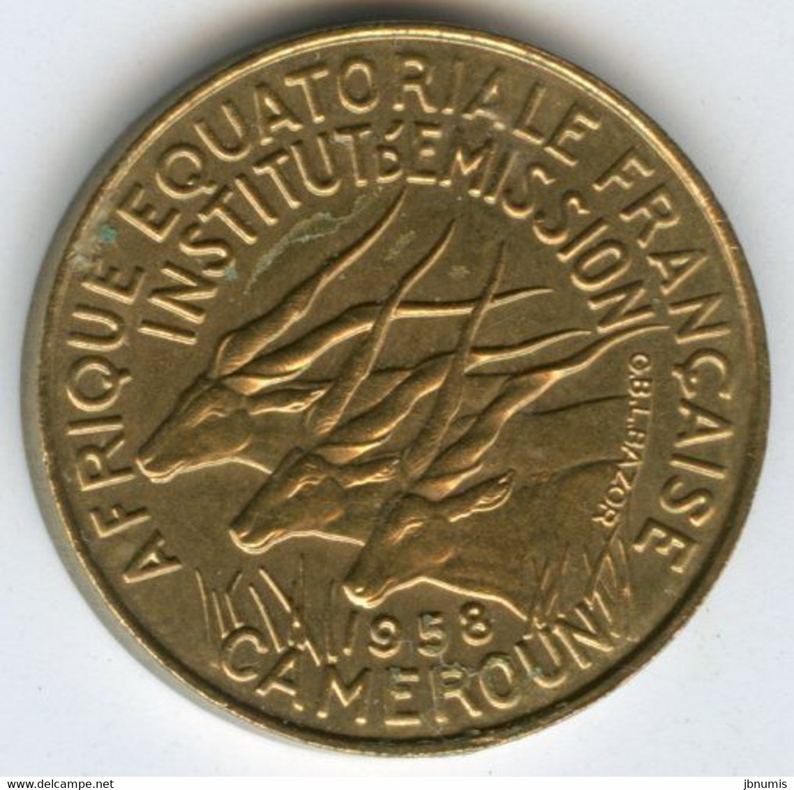 Cameroun Cameroon Equatorial 5 Francs 1958 UNC KM 10 - Cameroun