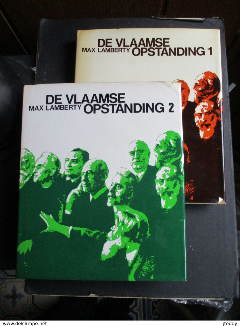 LOT 2 DELEN Boek DE  VLAAMSE  OPSTANDING 1   EN  2  Door  MAX LAMBERTY - Geschichte