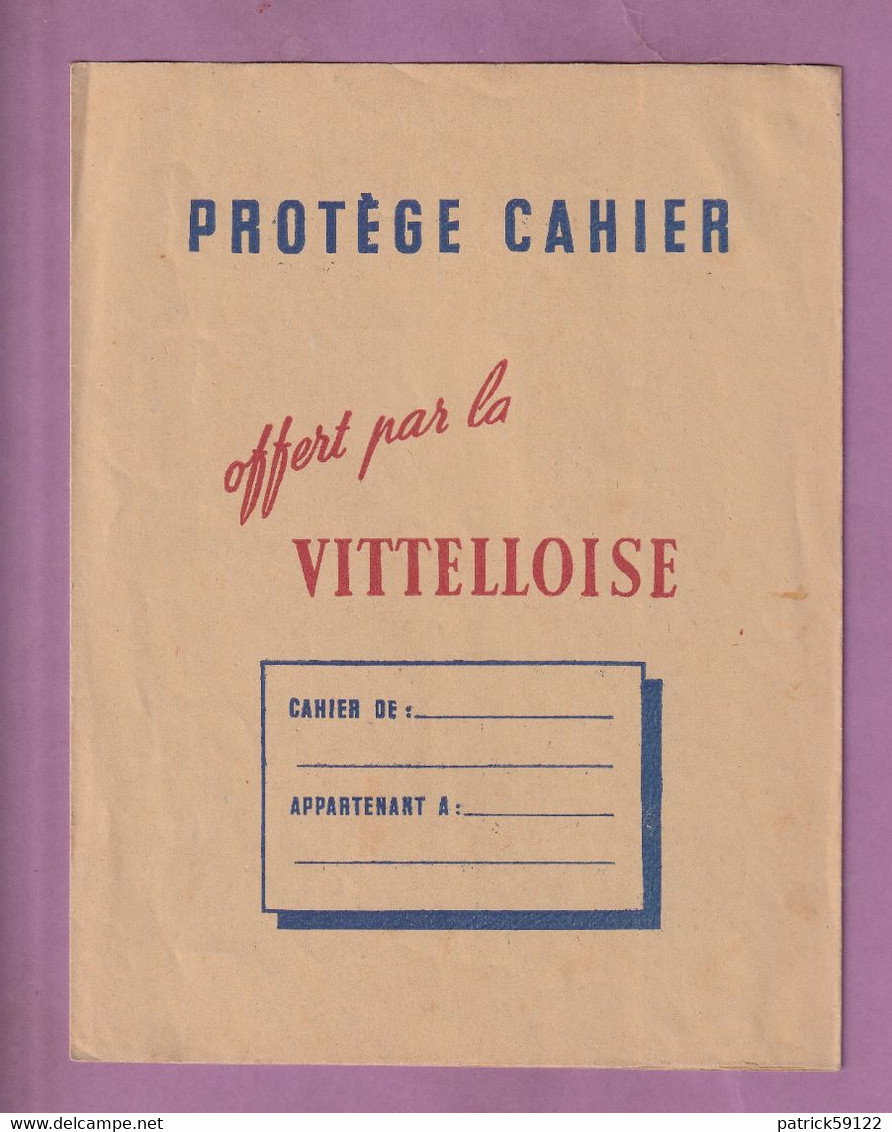 PROTEGE CAHIER EAU VITTELLOISE   - EXCELLENT ETAT  - - Protège-cahiers