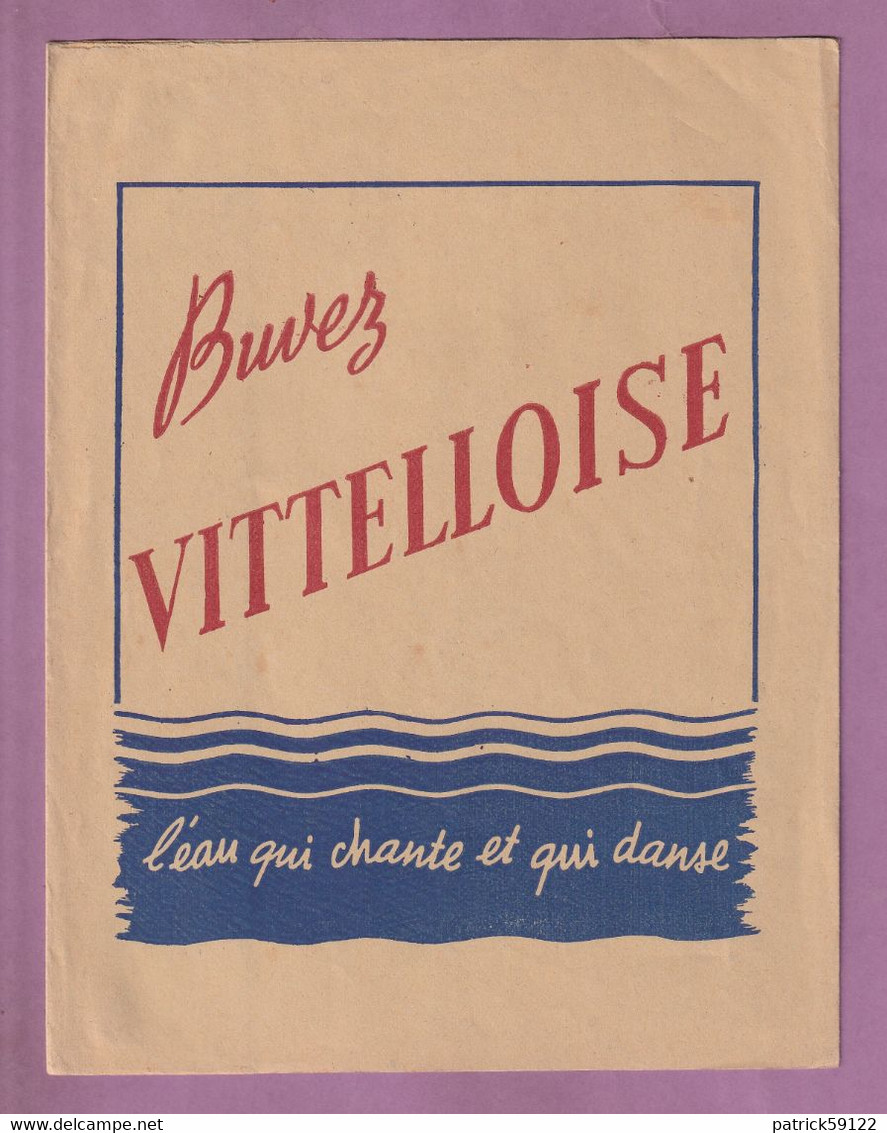 PROTEGE CAHIER EAU VITTELLOISE   - EXCELLENT ETAT  - - Protège-cahiers