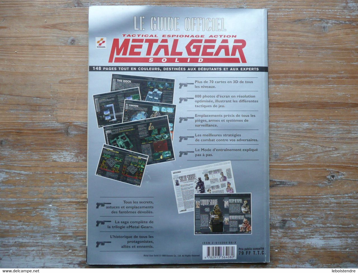 METAL GEAR SOLID TACTICAL ESPIONAGE ACTION LE GUIDE OFFICIEL SONY PLAYSTATION PS1 RARE FRANCAIS - Andere & Zonder Classificatie