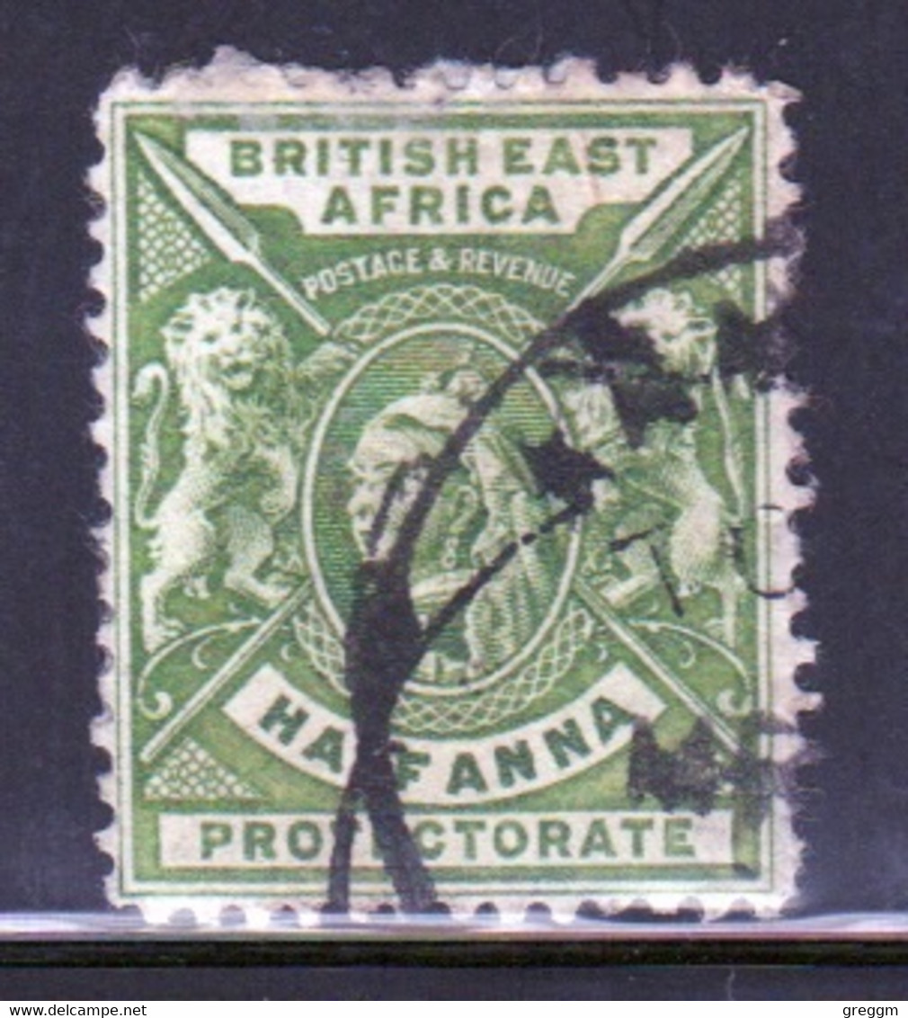 British East Africa Queen Victoria 1896 Half  Anna Stamp In Fine Used Stamp. - British East Africa